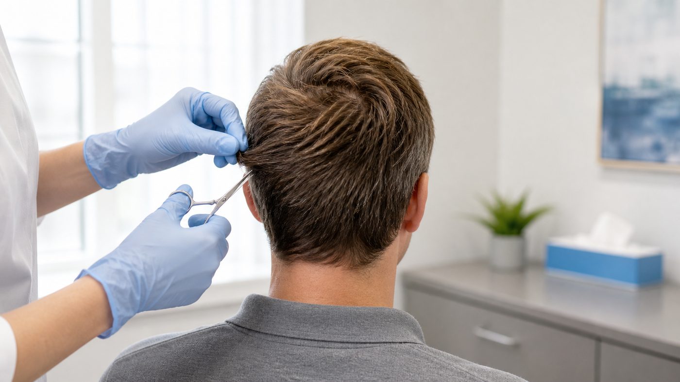 Probenentnahme für die Haaranalyse